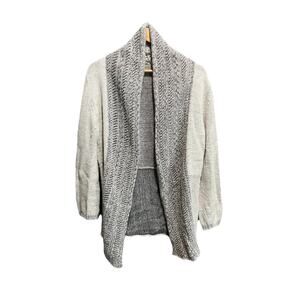 Peruvian Link Alpaca Collection Light Gray Women's Open Cardigan‎ Size Small